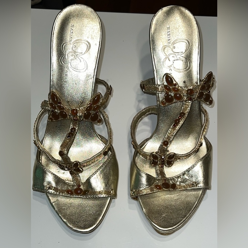 Mariah Carey Butterfly Ankle Strap Heels - 9M